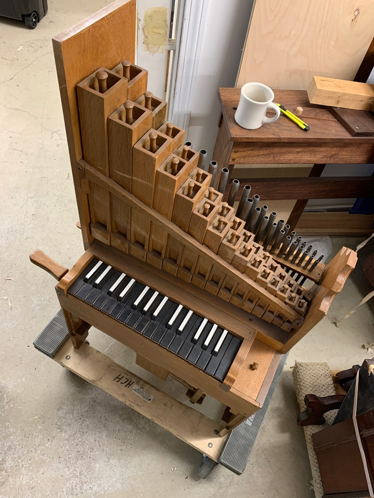 Portativ 8' 2' by Steinmeyer. ~ Sold ~ – Harpsichord Clearing House