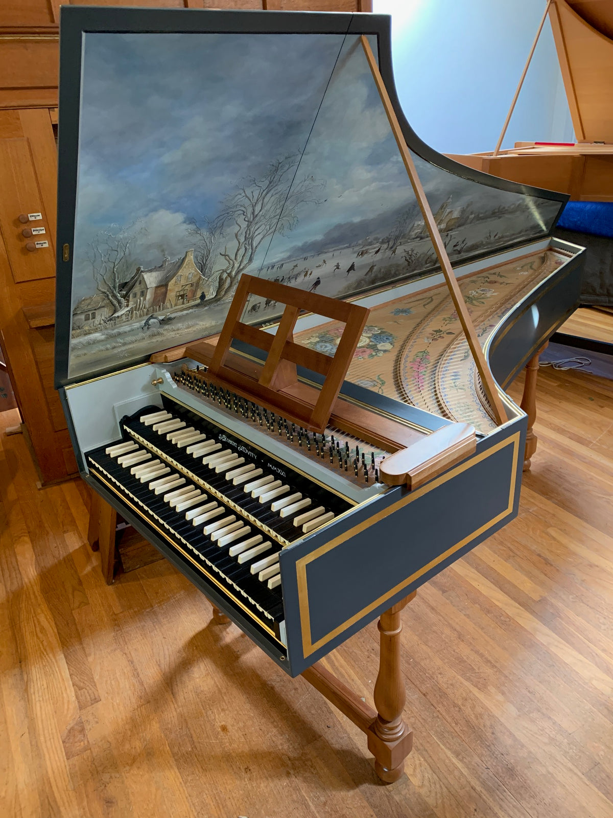 17th Century French Double by Duffy. ~ Sold ~ – Harpsichord