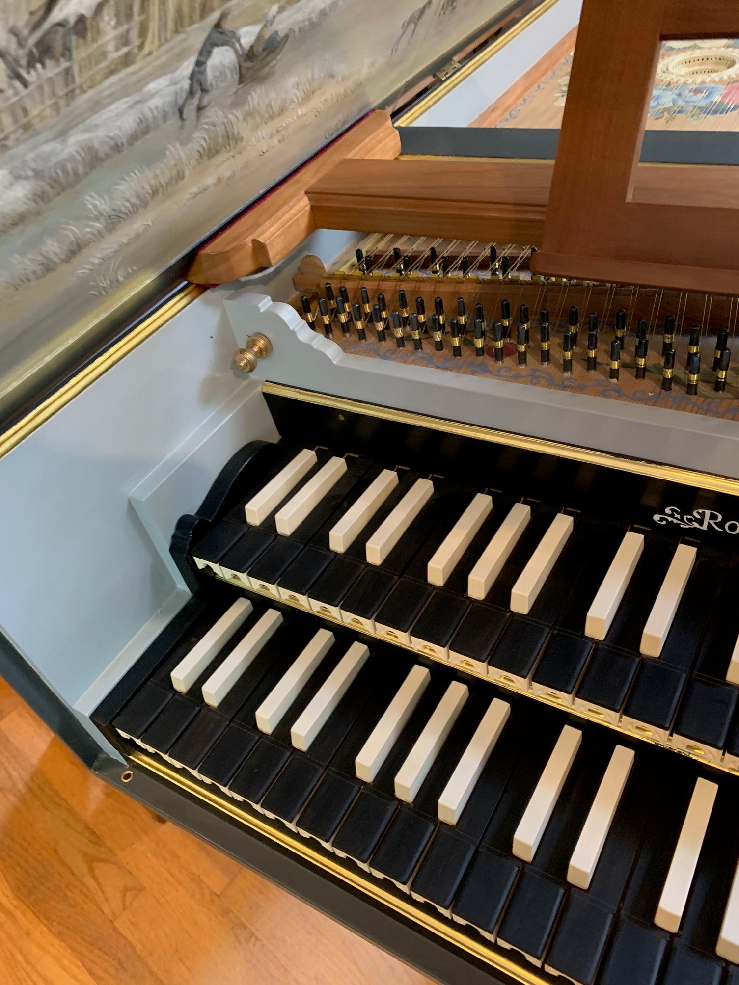 17th Century French Double by Duffy. ~ Sold ~ – Harpsichord Clearing House