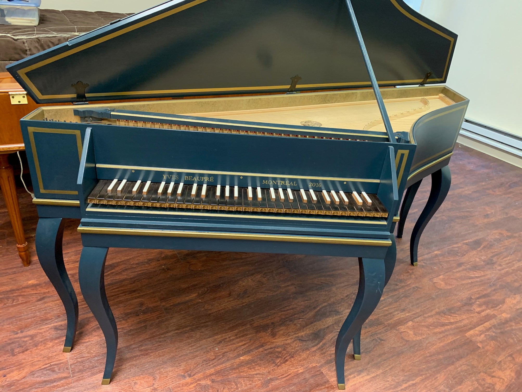 Spinet Instrument Beaupré French Spinet after Goujon ~ Sold ~ – Harpsichord Clearing House
