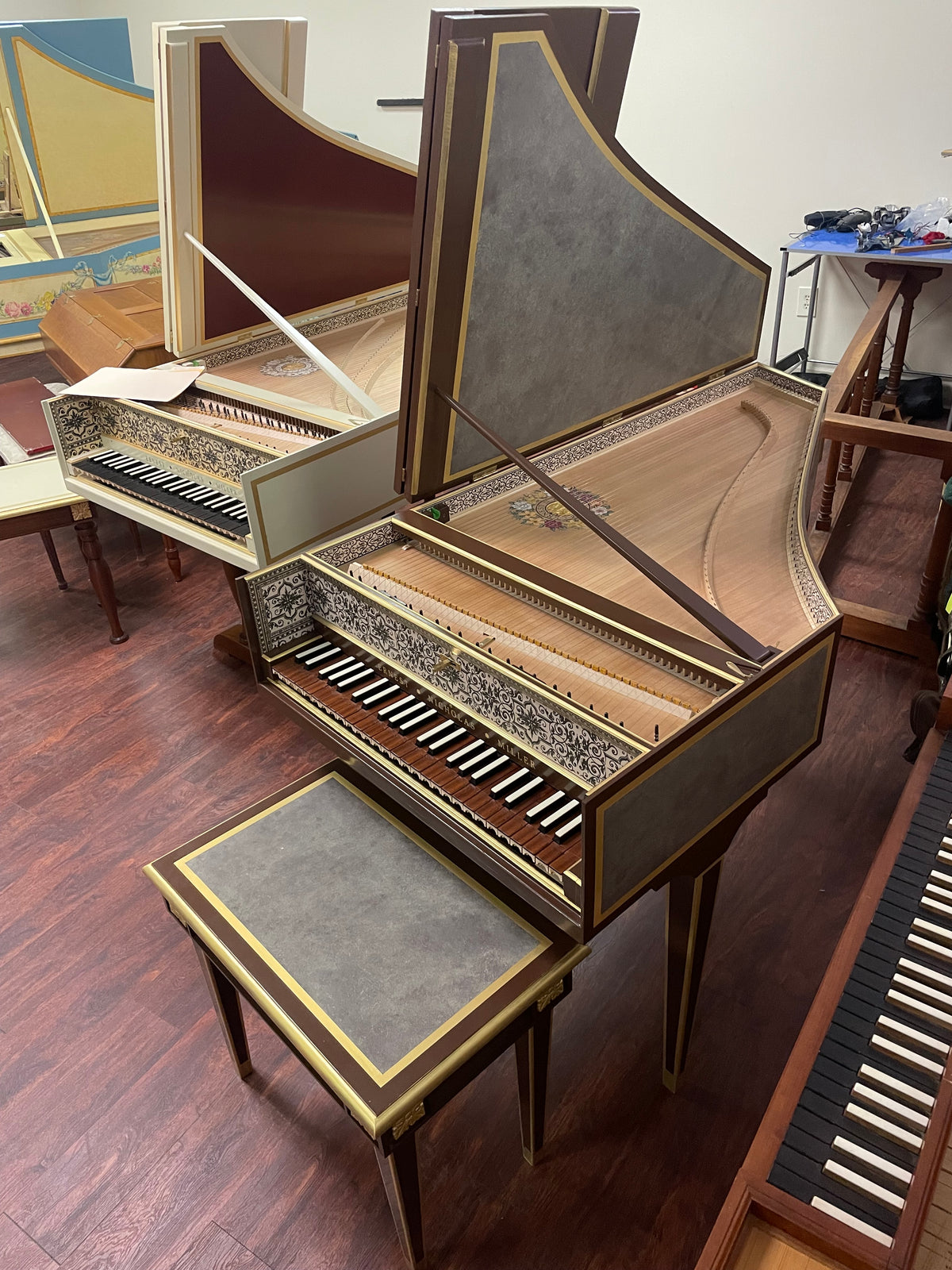 Single 8' Flemish by Ernest Miller. ~ Sold ~ – Harpsichord