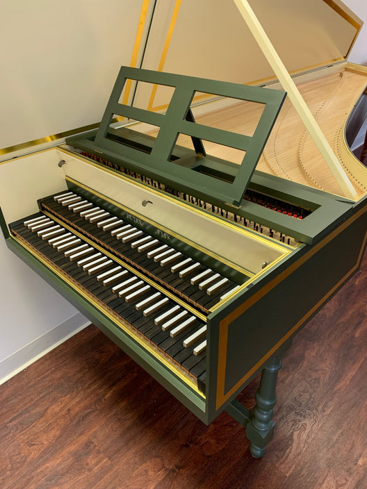 French Double by Peter Fisk, 2017 ~ Sold ~ – Harpsichord Clearing House