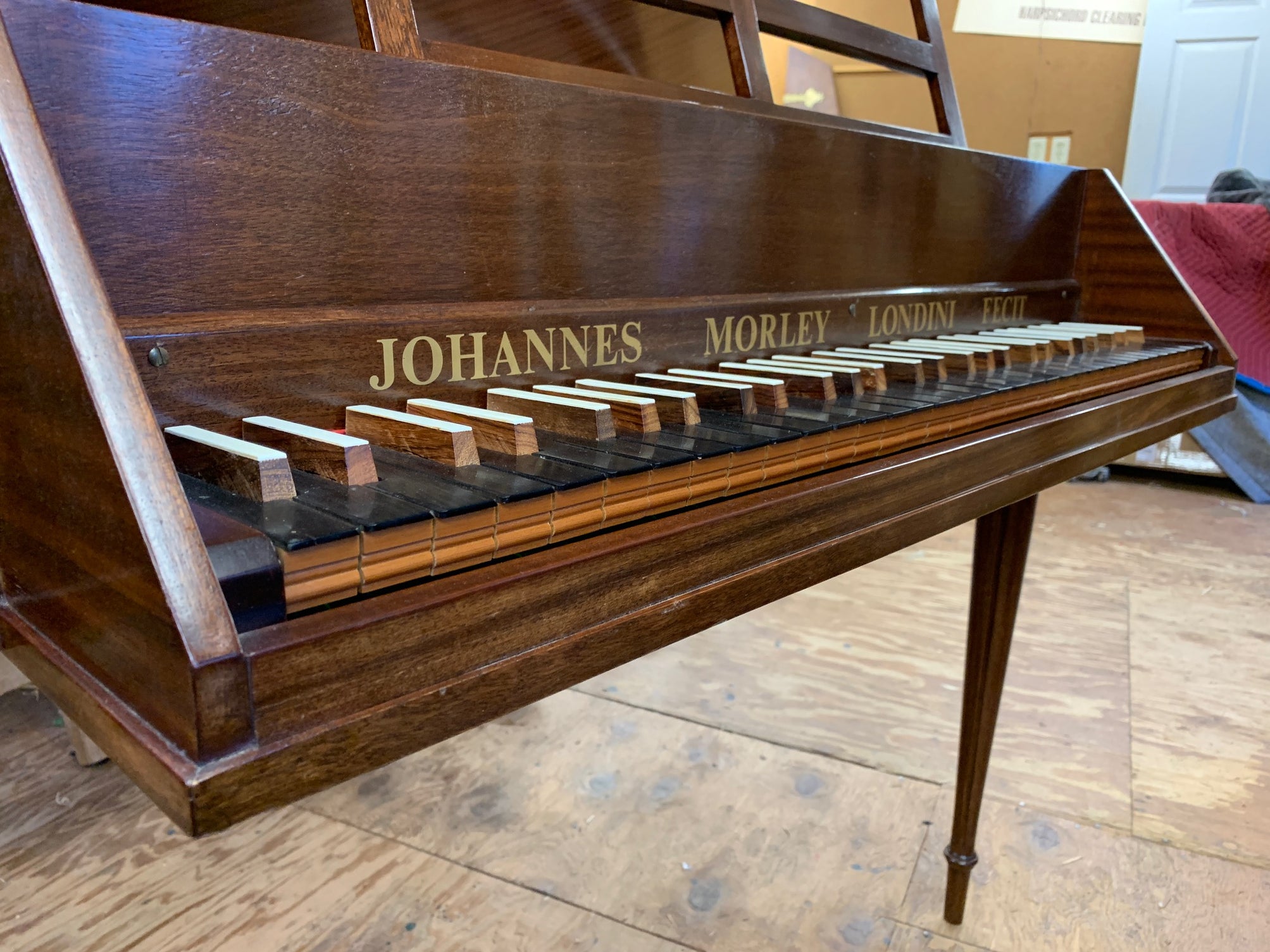 Spinet Instrument Morley Spinet. ~ Sold ~ – Harpsichord Clearing House