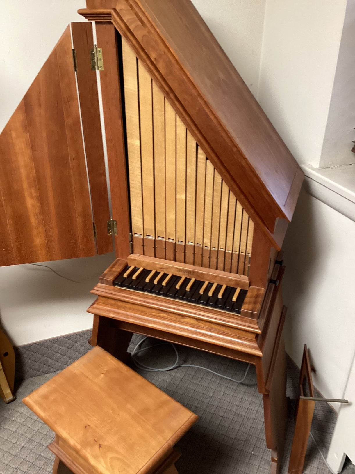 Bennett octave positiv. ~ Sold ~ – Harpsichord Clearing House