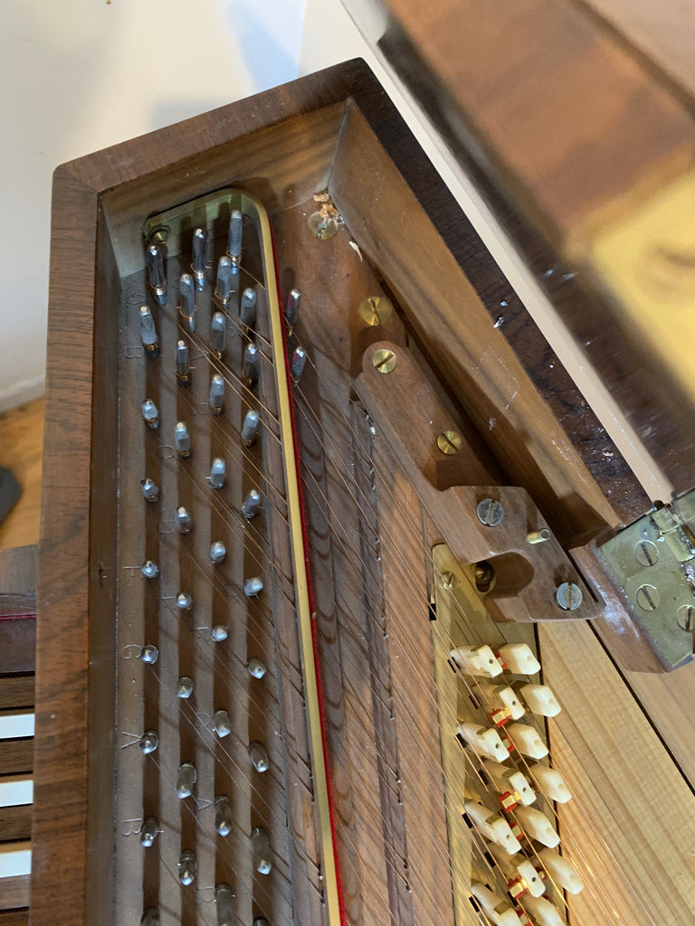 Spinet Instrument Unusual Bentside Spinet 8'4' by de Angeli. ~ Sold ~ – Harpsichord ...