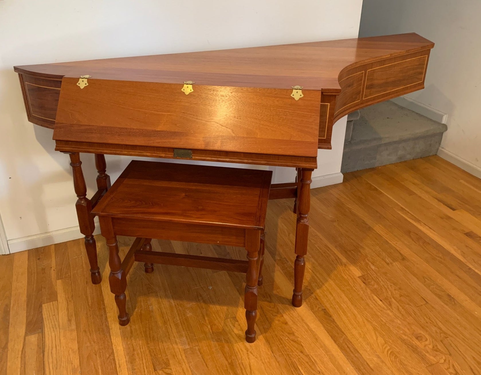 Triangular Spinet English Bentside Spinet after Baker Harris ~ Sold ~ – Harpsichord ...
